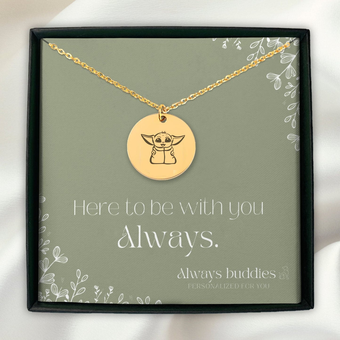 Baby Yoda Grogu Meme Necklace - Always Buddies