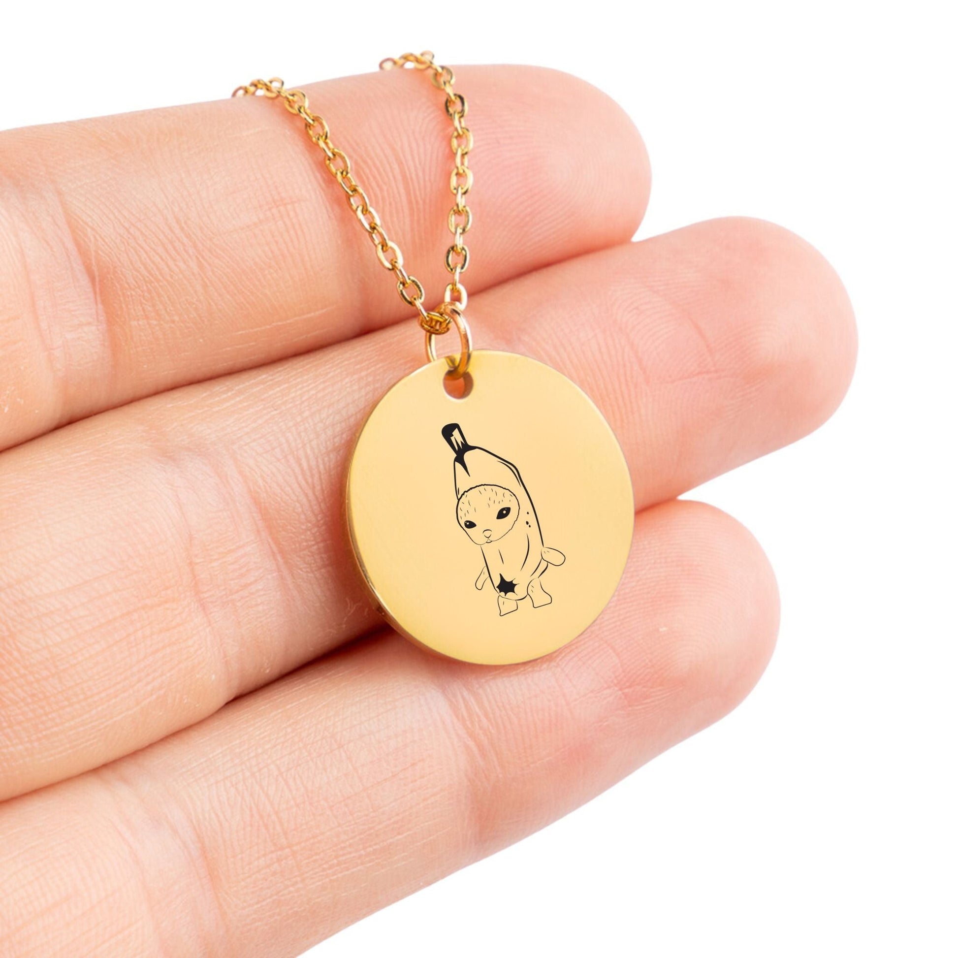 Banana Cat Meme Necklace - Always Buddies