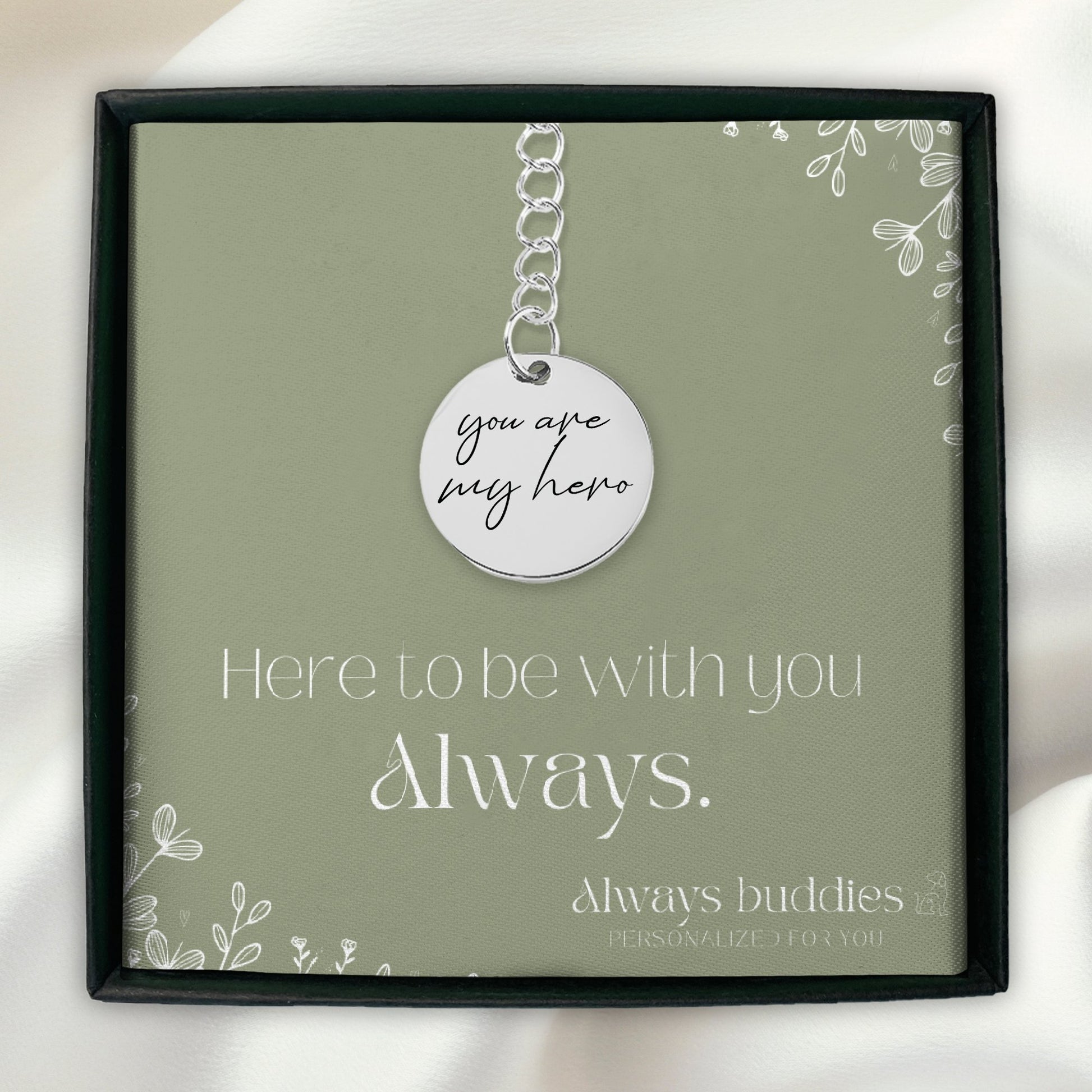 Eternal Handwritten Message Keychain - Always Buddies