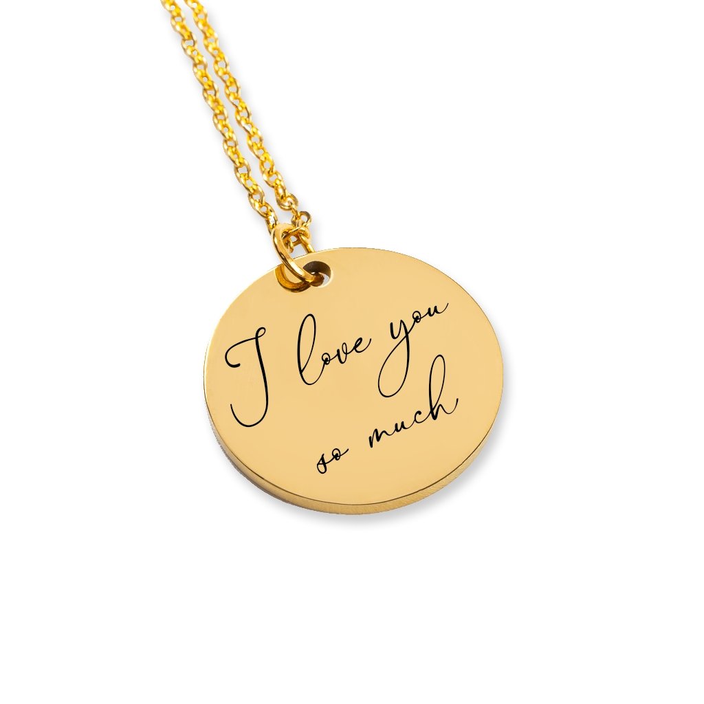 Eternal Handwritten Message Necklace - Always Buddies