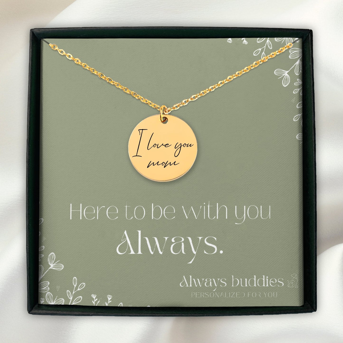 Eternal Handwritten Message Necklace - Always Buddies