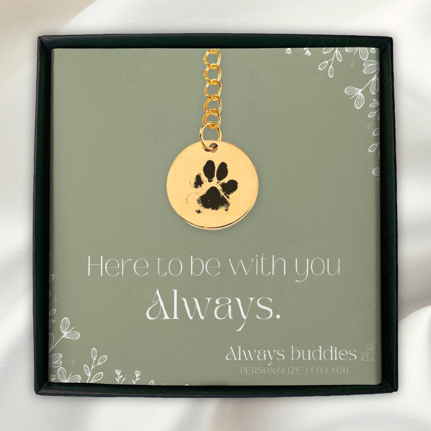 Eternal Paw Print Keychain - Always Buddies