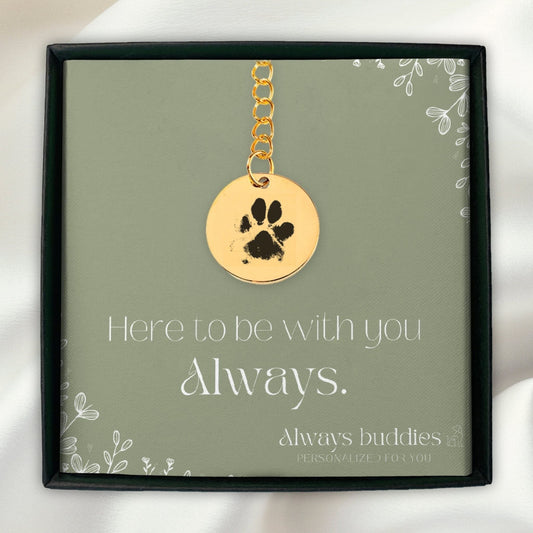 Eternal Paw Print Keychain - Always Buddies