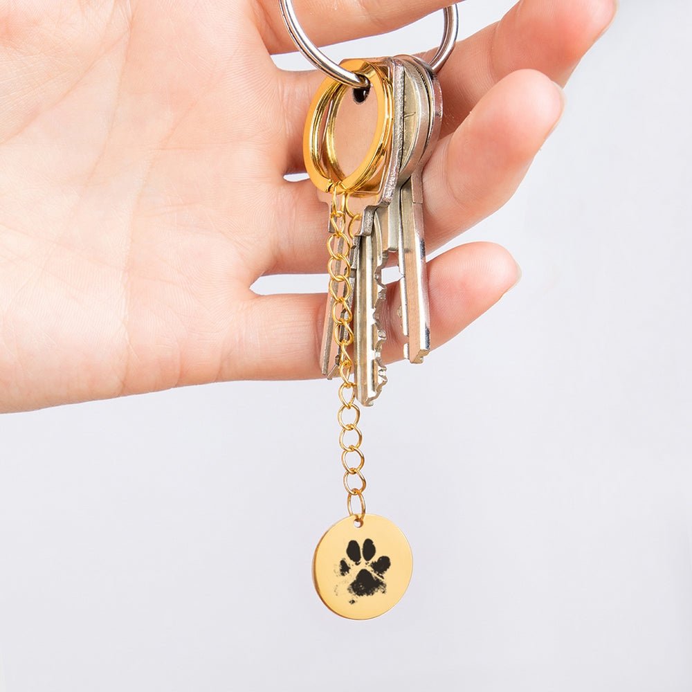 Eternal Paw Print Keychain - Always Buddies