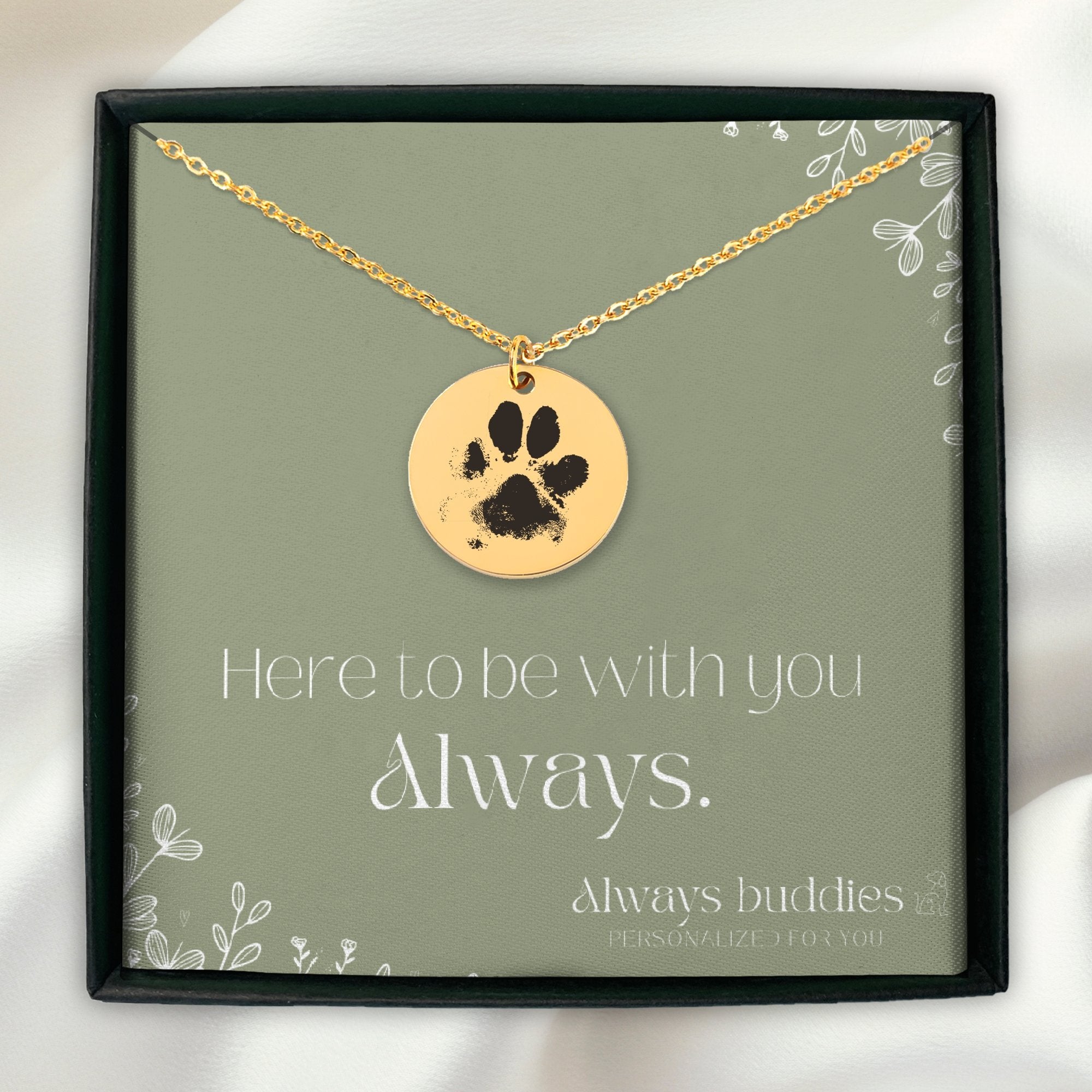 eternal paw print necklace 256853
